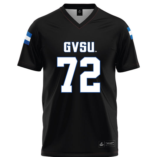 Grand Valley - NCAA Football : Evan Valentine - Black Football Jersey-0