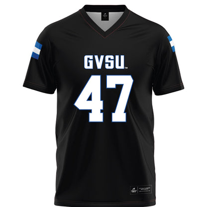 Grand Valley - NCAA Football : Jimmy Downs - Black Football Jersey-0