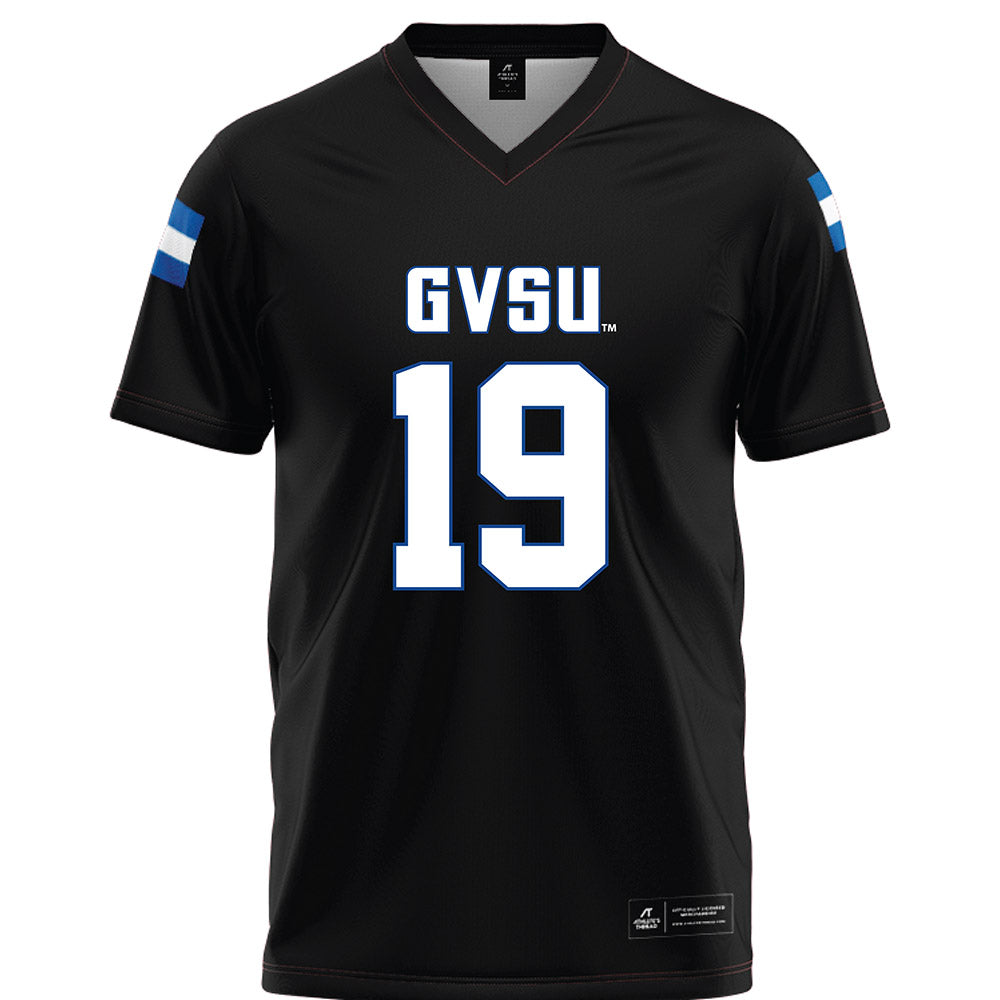 Grand Valley - NCAA Football : Paschal Jolman - Black Football Jersey-0