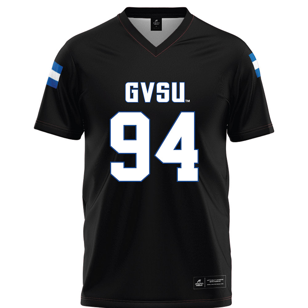 Grand Valley - NCAA Football : Elias Valdez - Black Football Jersey-0