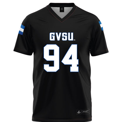 Grand Valley - NCAA Football : Elias Valdez - Black Football Jersey-0