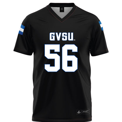 Grand Valley - NCAA Football : David Kreske - Black Football Jersey-0
