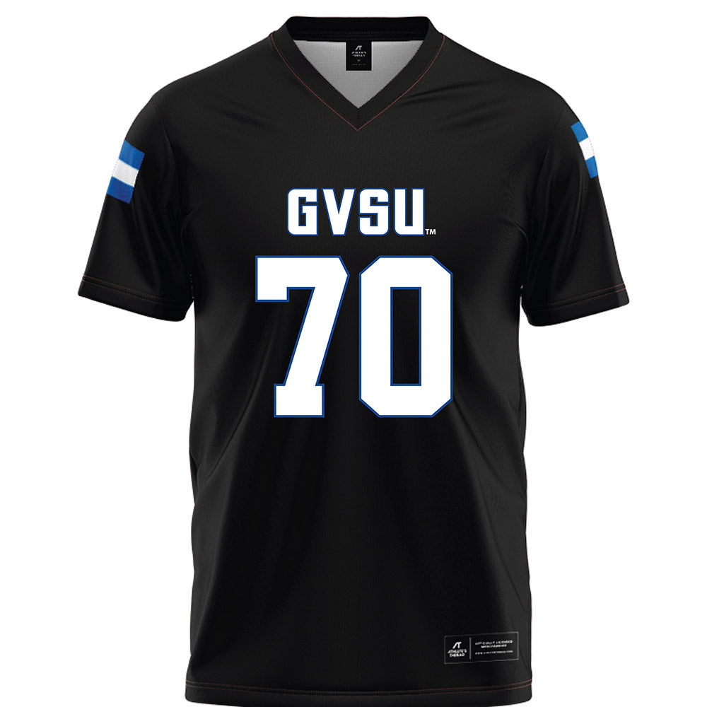 Grand Valley - NCAA Football : Garrett Carroll - Black Football Jersey-0