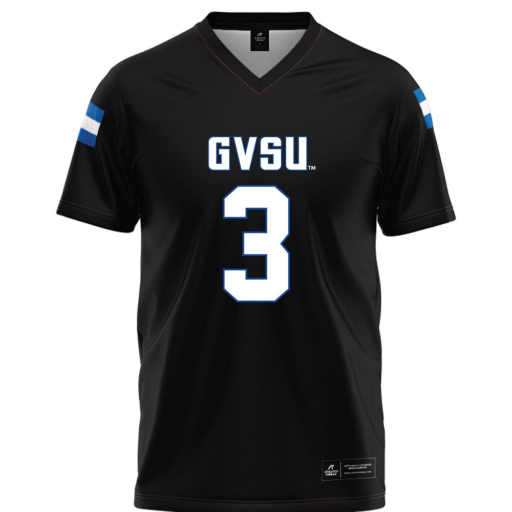 Grand Valley - NCAA Football : Vincenzo Meschi - Black Football Jersey-0