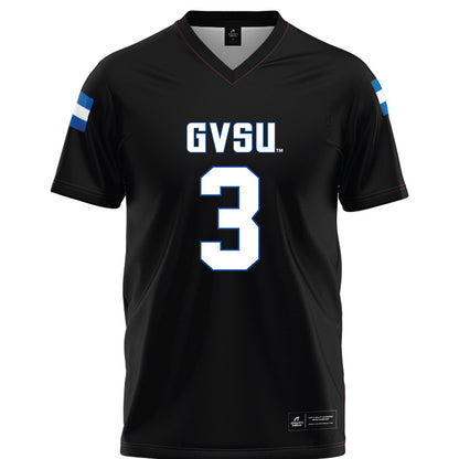 Grand Valley - NCAA Football : Vincenzo Meschi - Black Football Jersey-0