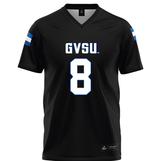 Grand Valley - NCAA Football : Tre'Quan Green - Black Football Jersey-0