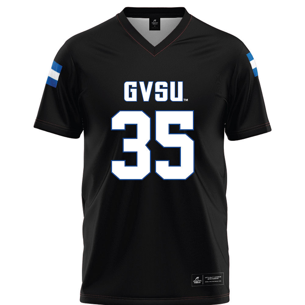 Grand Valley - NCAA Football : Trace Hrgich - Black Football Jersey-0