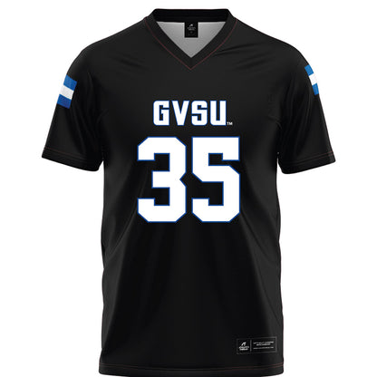 Grand Valley - NCAA Football : Trace Hrgich - Black Football Jersey-0