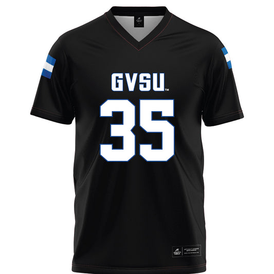 Grand Valley - NCAA Football : Trace Hrgich - Black Football Jersey-0