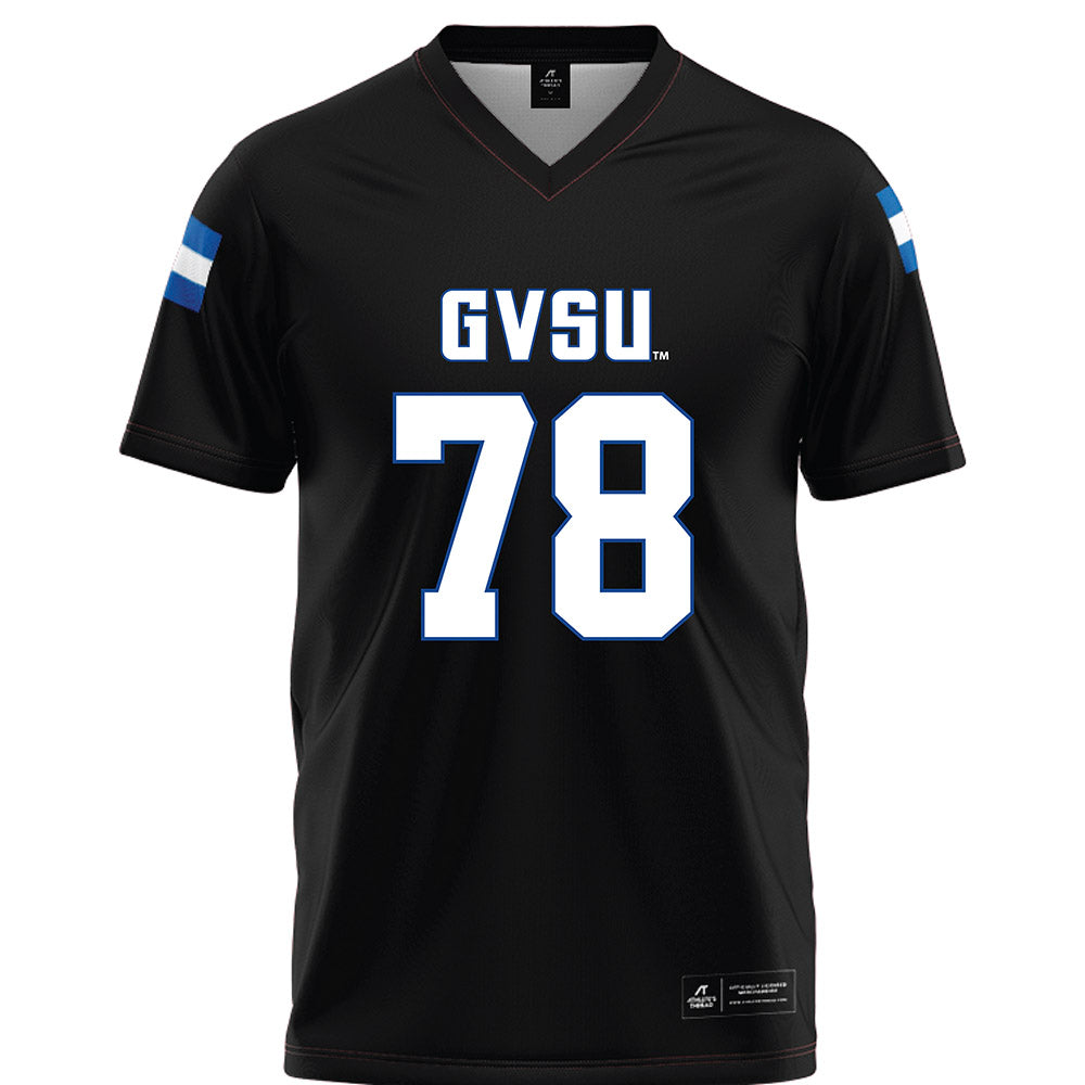 Grand Valley - NCAA Football : Jibriel Conde - Black Football Jersey-0