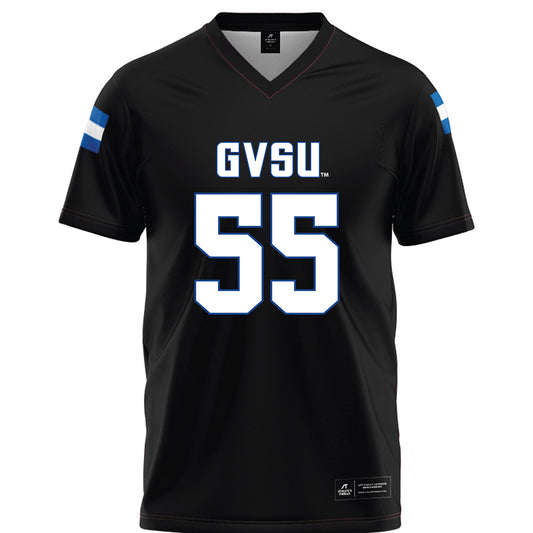 Grand Valley - NCAA Football : Evan Curtiss - Black Football Jersey-0