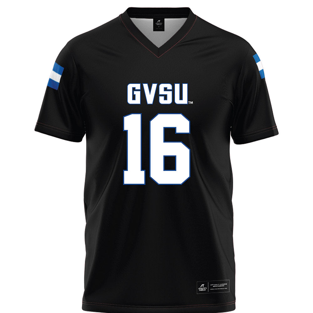 Grand Valley - NCAA Football : Luke McLean - Black Football Jersey-0