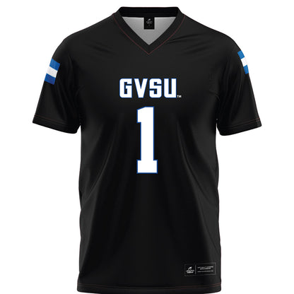 Grand Valley - NCAA Football : Jason Hardy - Black Football Jersey-0