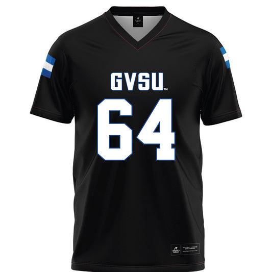 Grand Valley - NCAA Football : Brett Weaver - Black Football Jersey-0