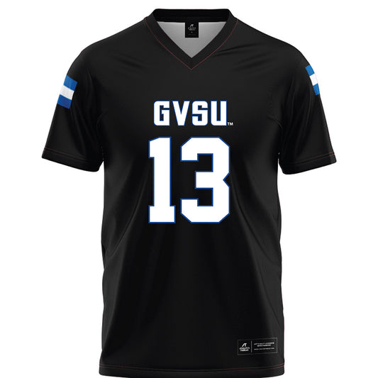 Grand Valley - NCAA Football : Cade Peterson - Black Football Jersey-0