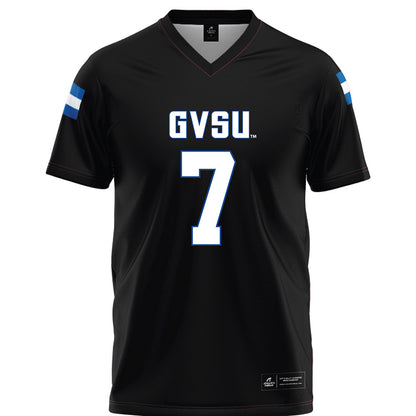 Grand Valley - NCAA Football : Derek Rood - Black Football Jersey-0
