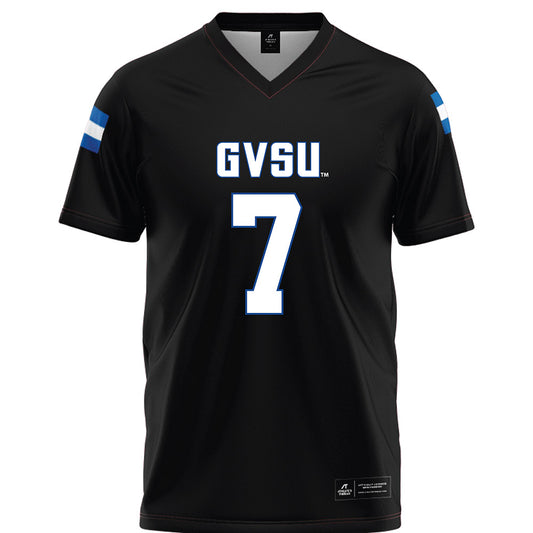 Grand Valley - NCAA Football : Derek Rood - Black Football Jersey-0