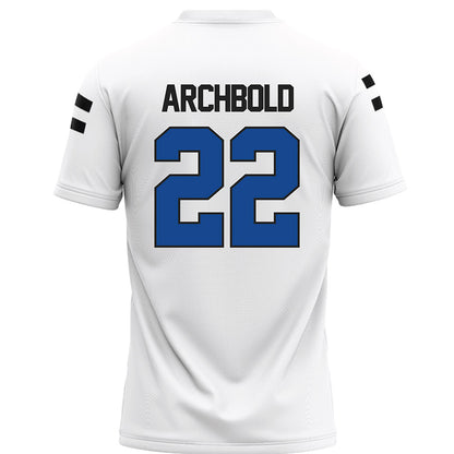 Grand Valley - NCAA Football : Jake Archbold - White Football Jersey-1