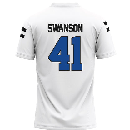 Grand Valley - NCAA Football : Abe Swanson - White Football Jersey-1