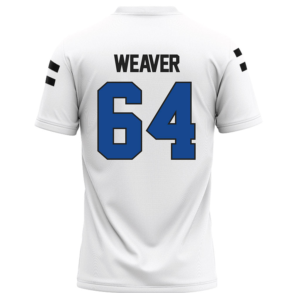 Grand Valley - NCAA Football : Brett Weaver - White Football Jersey-1