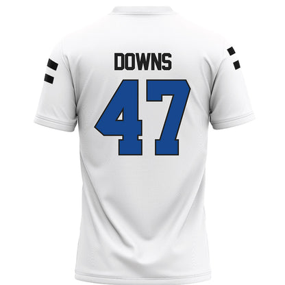 Grand Valley - NCAA Football : Jimmy Downs - White Football Jersey-1