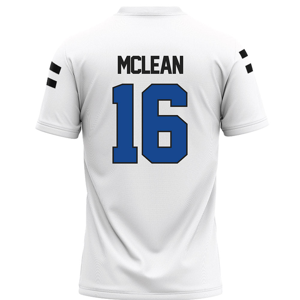Grand Valley - NCAA Football : Luke McLean - White Football Jersey-1