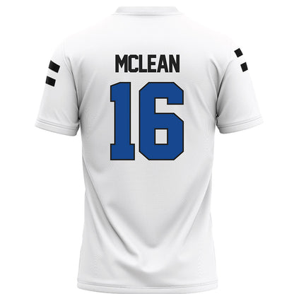 Grand Valley - NCAA Football : Luke McLean - White Football Jersey-1