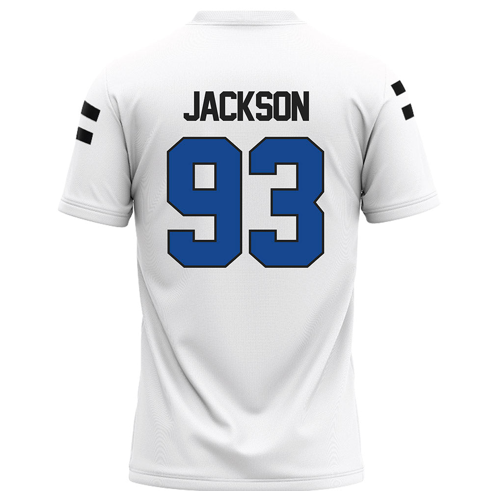 Grand Valley - NCAA Football : Ronald Jackson - White Football Jersey-1