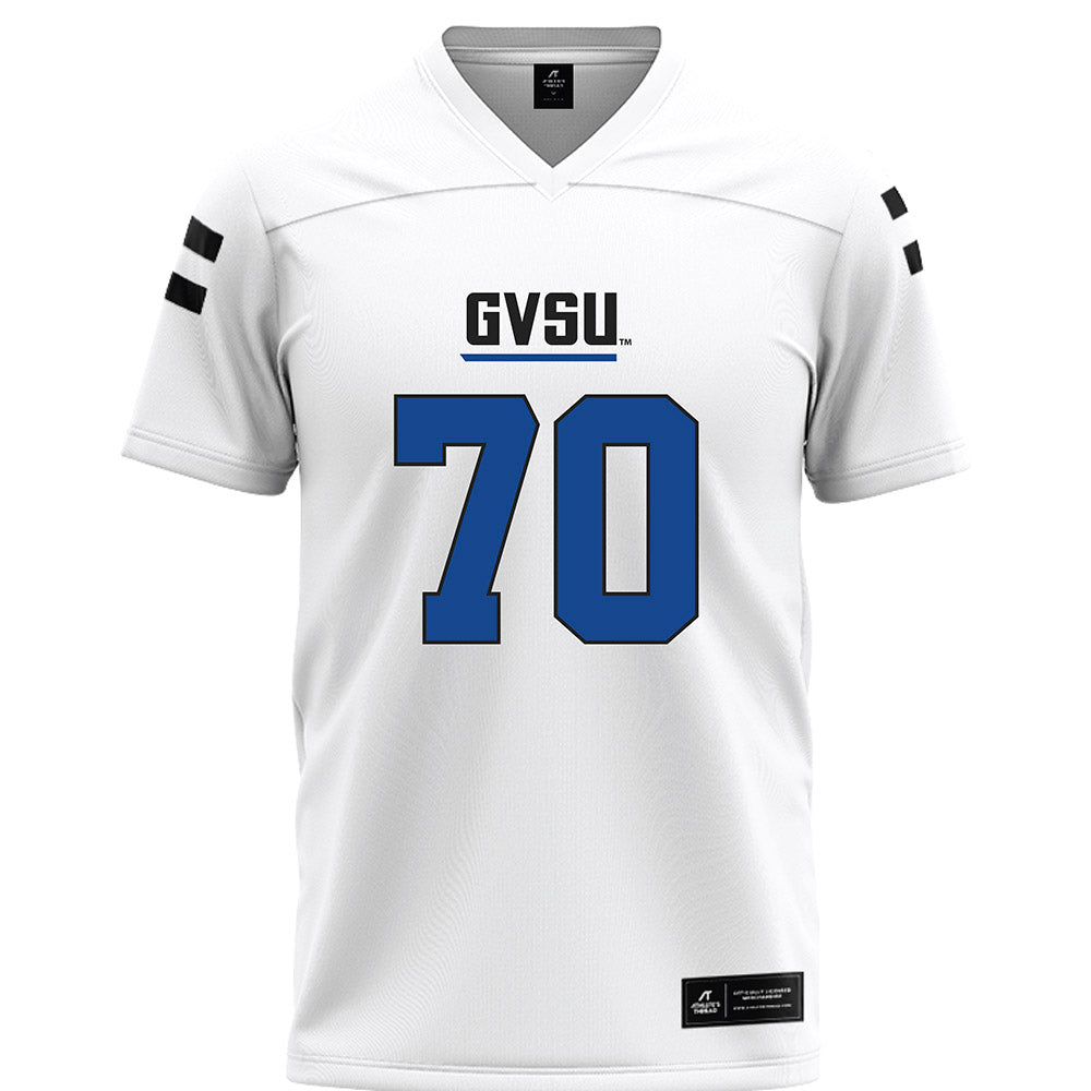 Grand Valley - NCAA Football : Garrett Carroll - White Football Jersey-0