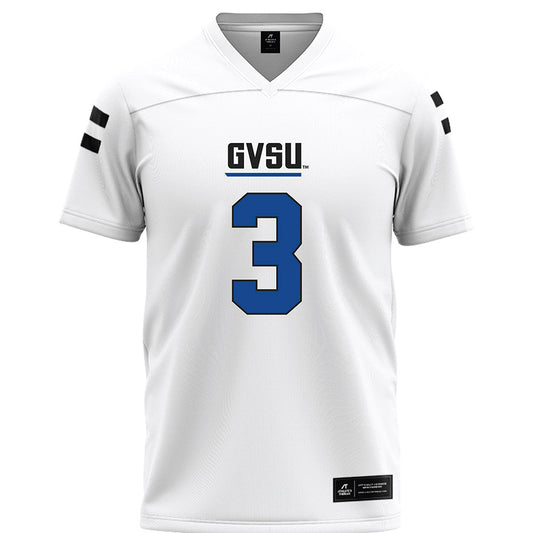 Grand Valley - NCAA Football : Donovan Johnson - White Football Jersey-0