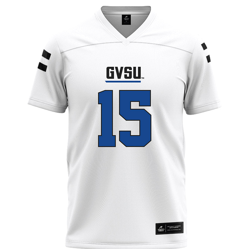 Grand Valley - NCAA Football : Avery Moore - White Football Jersey-0