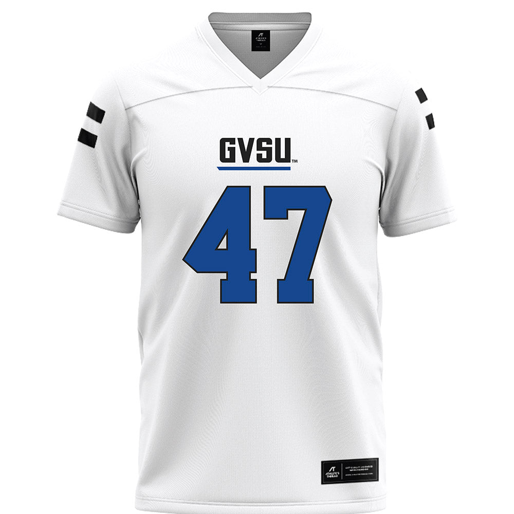 Grand Valley - NCAA Football : Jimmy Downs - White Football Jersey-0