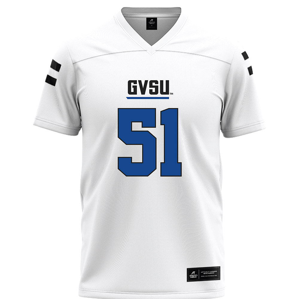 Grand Valley - NCAA Football : Joshua Sander - White Football Jersey-0