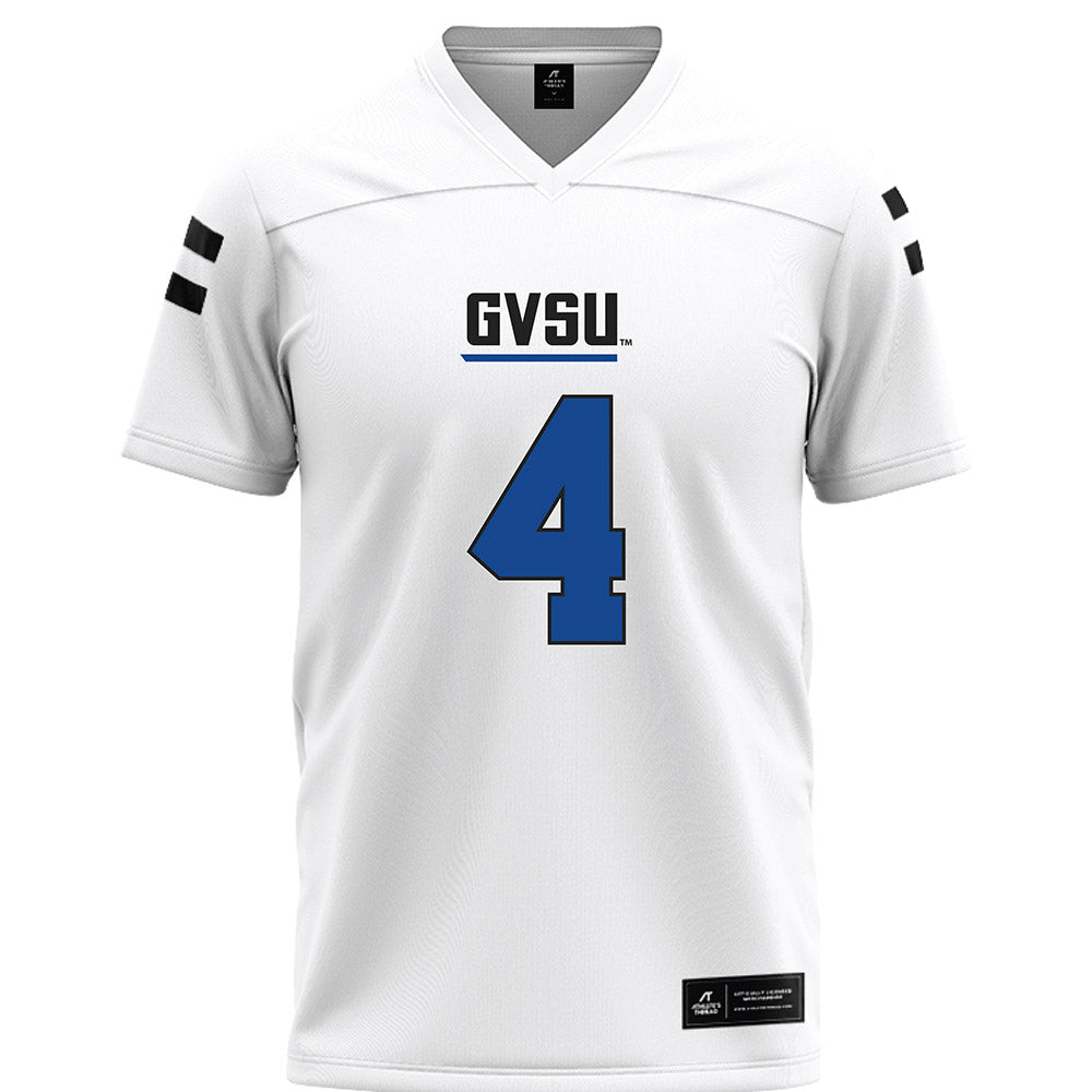 Grand Valley - NCAA Football : Darrell Johnson - White Football Jersey-0