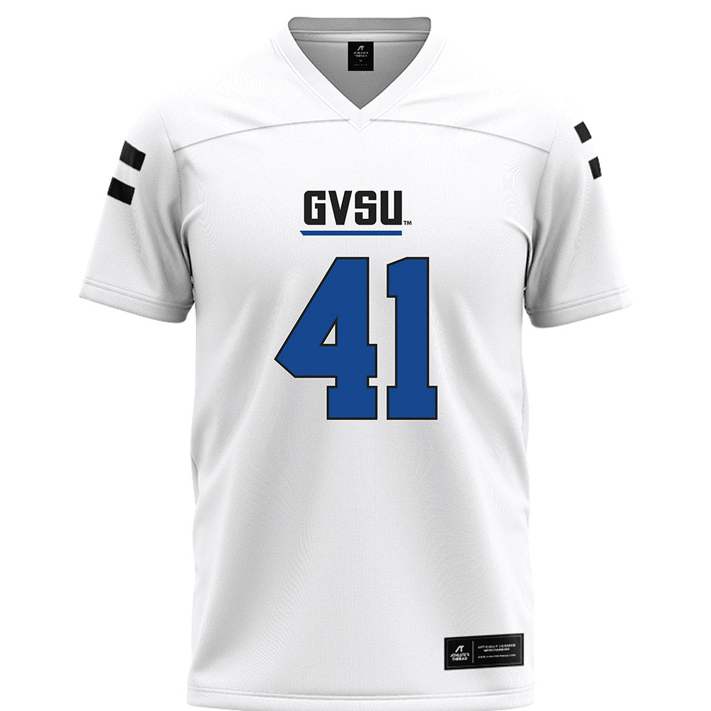 Grand Valley - NCAA Football : Abe Swanson - White Football Jersey-0