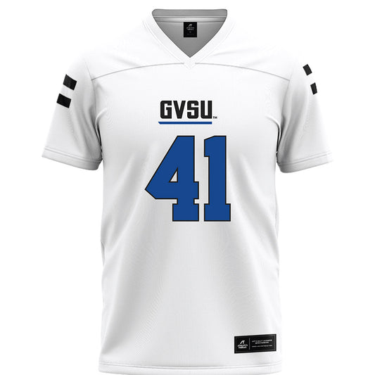 Grand Valley - NCAA Football : Abe Swanson - White Football Jersey-0