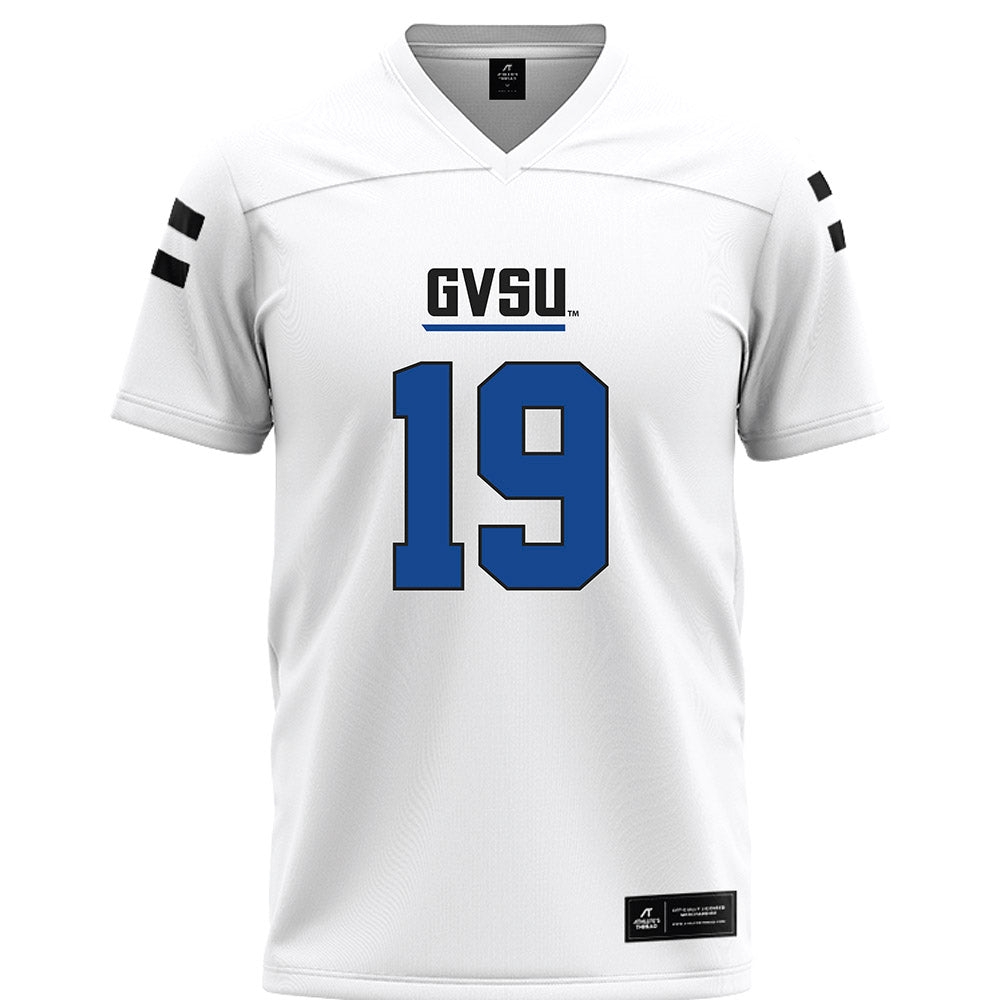 Grand Valley - NCAA Football : Paschal Jolman - White Football Jersey-0