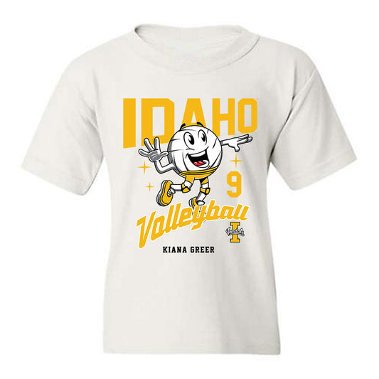 Idaho - NCAA Women's Volleyball : Kiana Greer - Fashion Shersey Youth T-Shirt-0