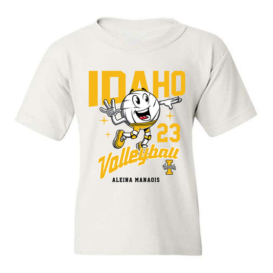 Idaho - NCAA Women's Volleyball : Aleina Manaois - Fashion Shersey Youth T-Shirt-0