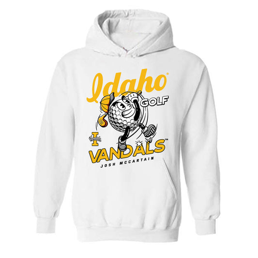 Idaho - NCAA Men's Golf : Josh Mccartain - Fashion Shersey Hooded Sweatshirt-0