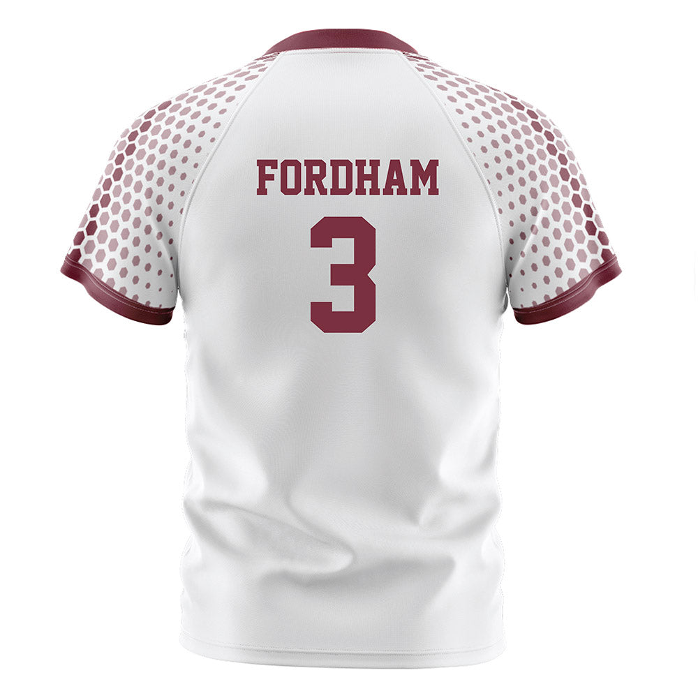 UMass - NCAA Men's Soccer : Matthew Fordham - White Soccer Jersey