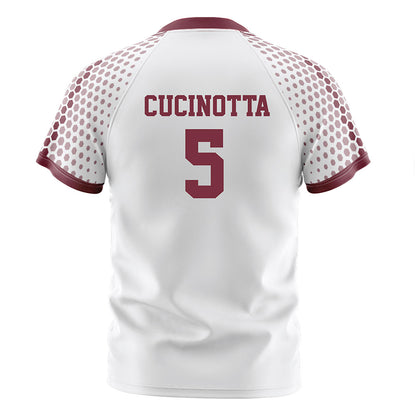 UMass - NCAA Men's Soccer : Antonio Cucinotta - White Soccer Jersey