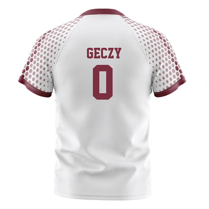 UMass - NCAA Men's Soccer : Alex Geczy - White Soccer Jersey