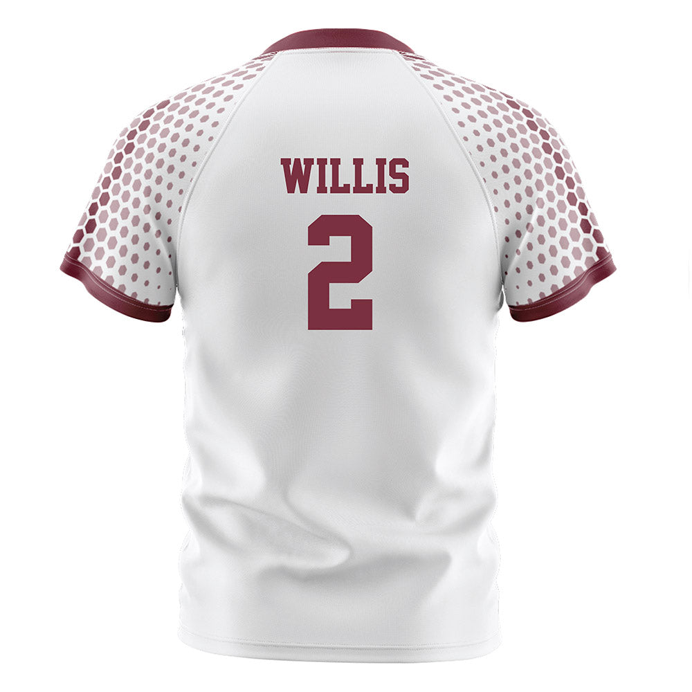 UMass - NCAA Men's Soccer : Michael Willis - White Soccer Jersey