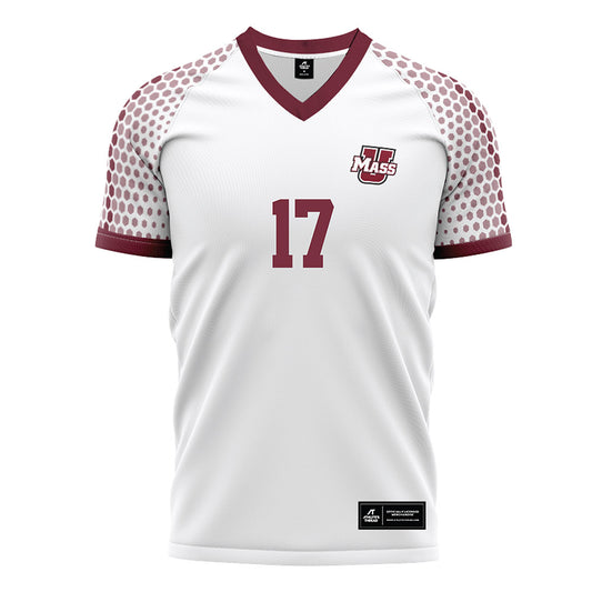 UMass - NCAA Men's Soccer : Braeden Wright - White Soccer Jersey-0