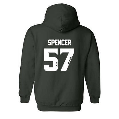 Hawaii - NCAA Football : Ethan Spencer - Classic Shersey Hooded Sweatshirt-1