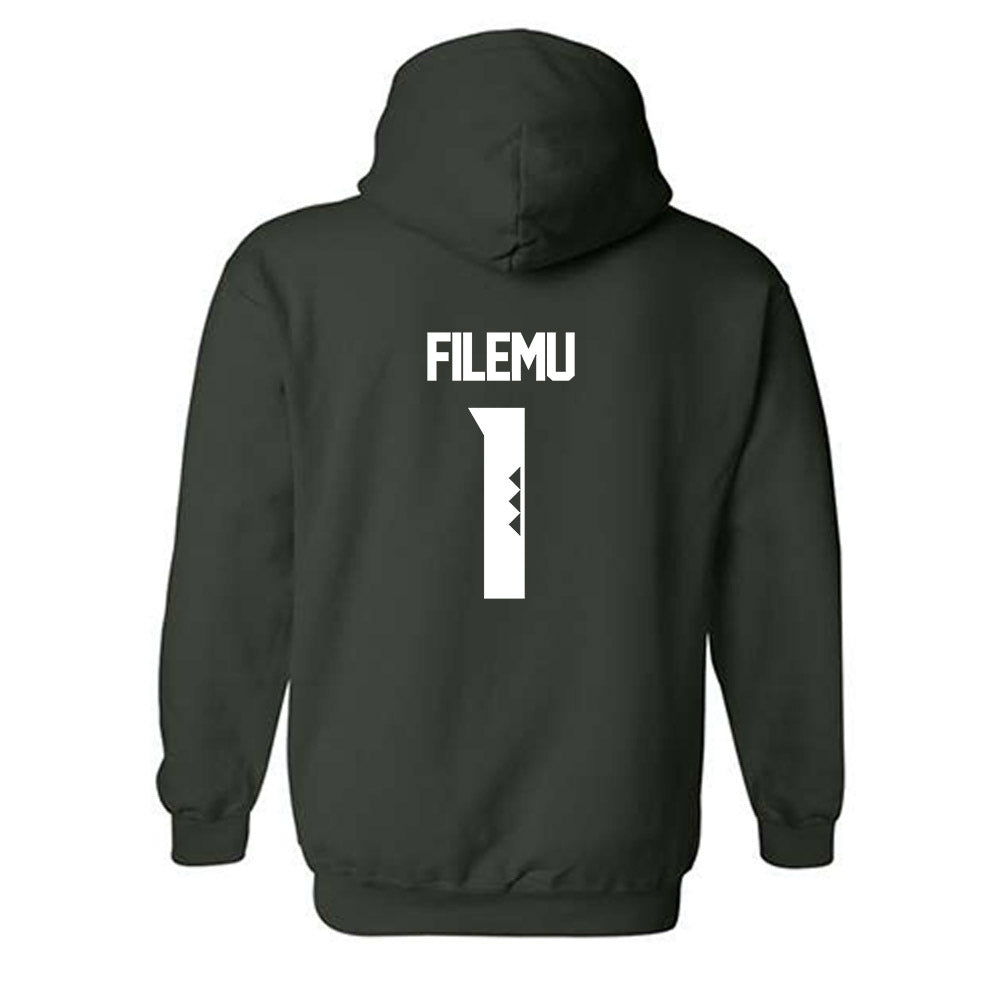 Hawaii - NCAA Women's Basketball : Kira-May Filemu - Classic Shersey Hooded Sweatshirt-1