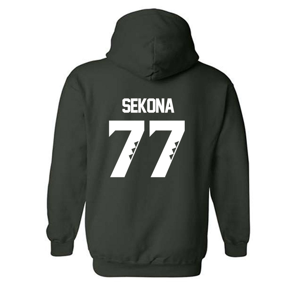 Hawaii - NCAA Football : Jamar Sekona - Classic Shersey Hooded Sweatshirt-1