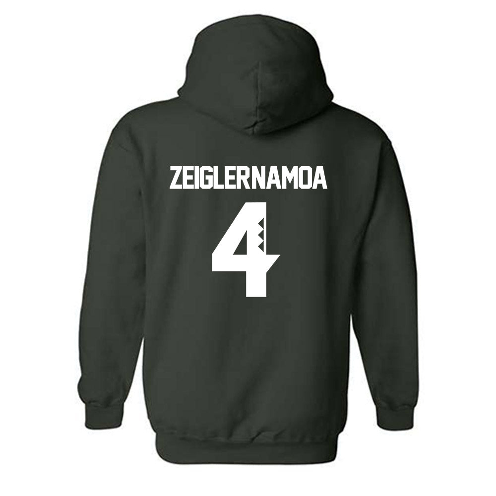 Hawaii - NCAA Baseball : Ben Zeigler-Namoa - Classic Shersey Hooded Sweatshirt-1