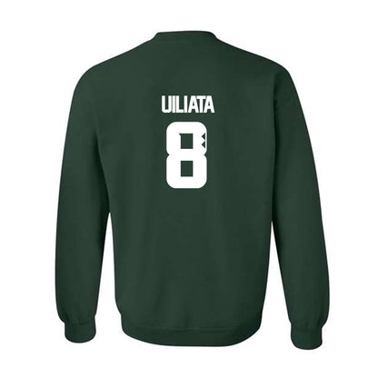 Hawaii - NCAA Football : Liatama Uiliata - Classic Shersey Crewneck Sweatshirt-1